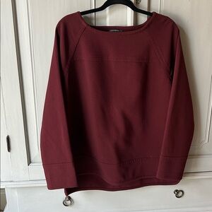 Banana Republic Burgandy Casual Top
